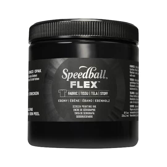 6 Pack: Speedball® Flex™ 8oz. Ebony Fabric Screen Printing Ink